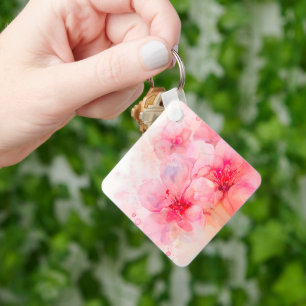 Chaveiro Petal Elegância Cor-de-Água Rosa