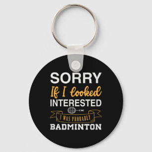 Chaveiro Peteca de Badminton Raquete Jogador de Badminton 0