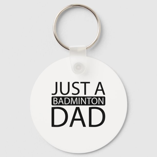 Chaveiro Peteca de Badminton - Só Um Badminto (Frente)