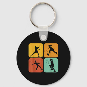 Chaveiro Peteca Retro I Raquete I Peteca I Badminton