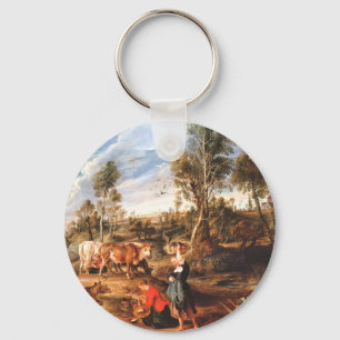 Chaveiro Peter Paul Rubens Milkmaids with Cattle in a Lands