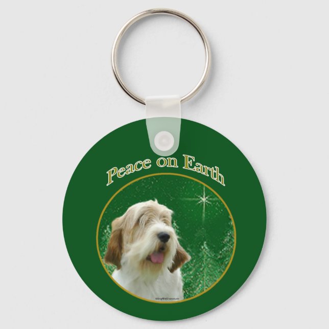 Chaveiro Petit Basset Griffon Vendeen Peace (Frente)