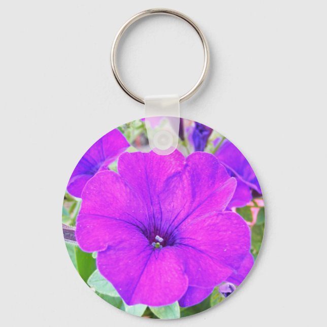 Chaveiro Petunia Roxa (Frente)