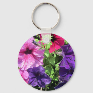 Chaveiro Petunias coloridas