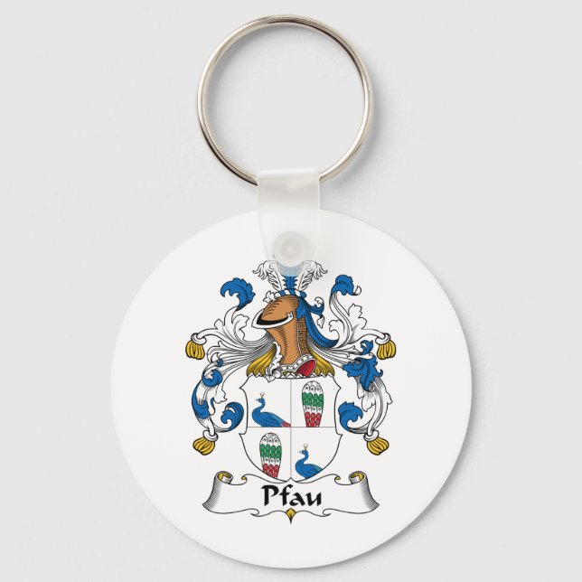 Chaveiro Pfau Family Crest (Frente)