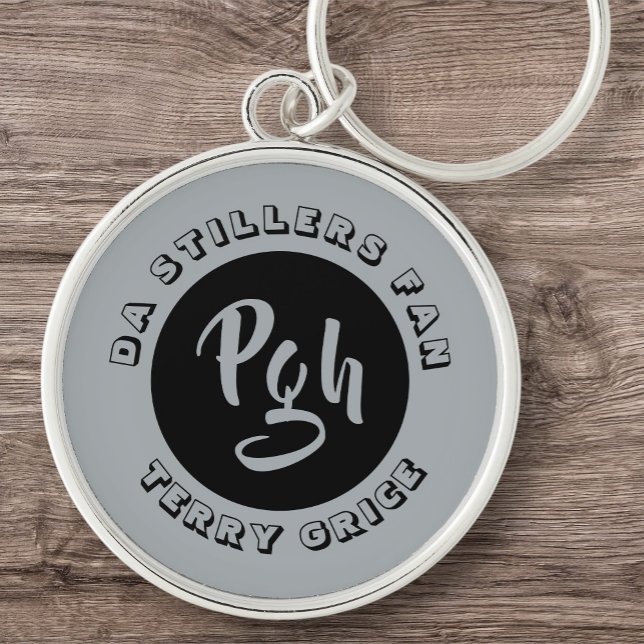 Chaveiro Pgh Stillers Yinzer Esporte Vintagem Personalizada (Criador carregado)