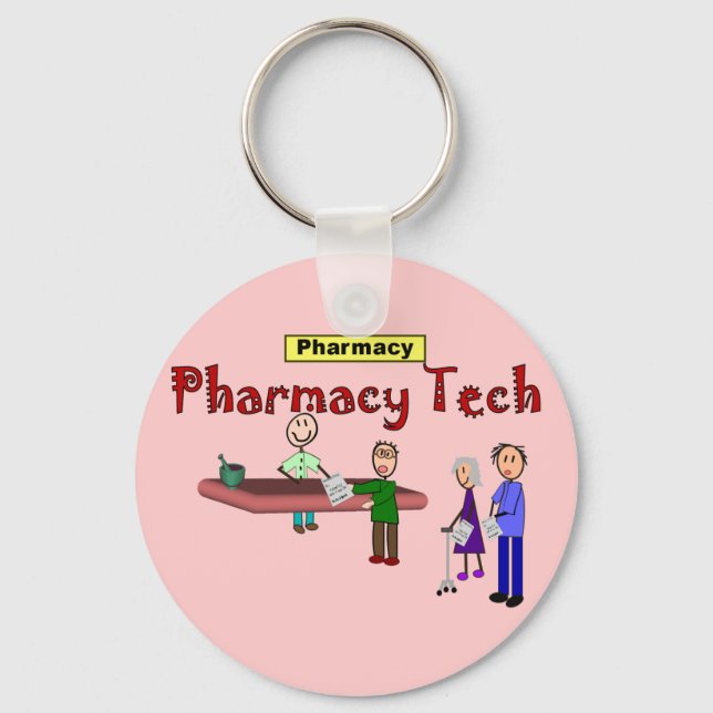 Chaveiro Pharmacy Tech com Design de clientes (Frente)