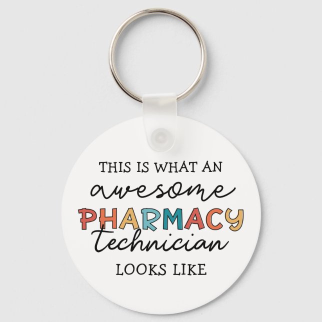 Chaveiro Pharmacy Technician Awesmanutenção Pharmacy Tech E (Frente)
