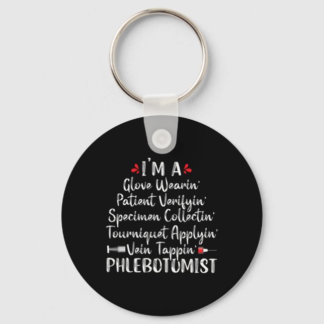 Chaveiro Phlebotomist Phlebotomy Technician Enfermeira Enfe (Frente)