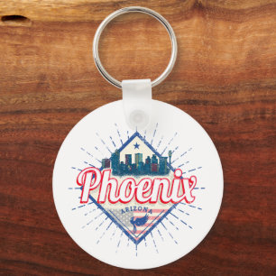 Chaveiro Phoenix Arizona EUA Skyline Vintage EUA