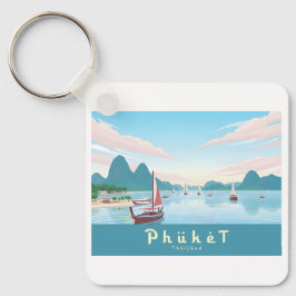 Chaveiro Phuket Thailand Pastel Viagem