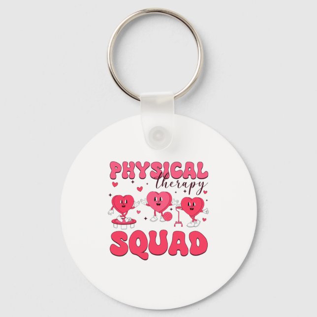 Chaveiro Physical Therapy Squad Valentines Day Pt Pta Vale  (Frente)