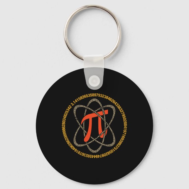 Chaveiro Pi Atom - Presente Do Pi Day E Do Pon Math (Frente)
