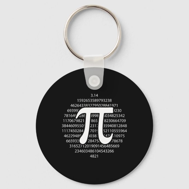 Chaveiro Pi Day 3.14 Pi Day Engraçado Matemática Pão Feliz  (Frente)