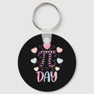 Chaveiro Pi Day 3.14 Pi Símbolo Funny Pi Day Candy Heart Ma
