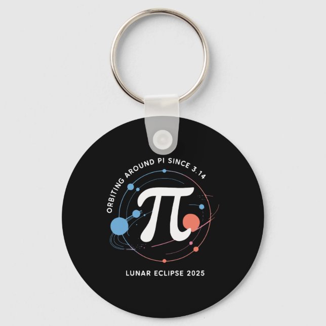 Chaveiro Pi Day Lunar Eclipse 2025 Cosmic Math (Frente)