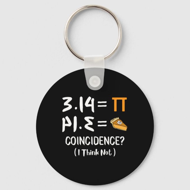 Chaveiro Pi Equals Pie Funny Math Pun Pi Day Gift (Frente)