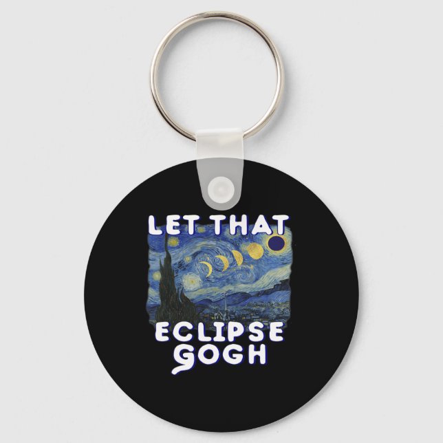 Chaveiro Piada comemorativa de Van Gogh da Camisa Eclipse S (Frente)