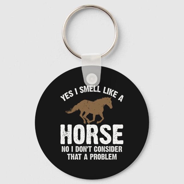 Chaveiro Piada de Cavalo com Presente Engraçado Horseback (Frente)