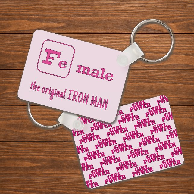 Chaveiro Piada de esporte feminino (Criador carregado)