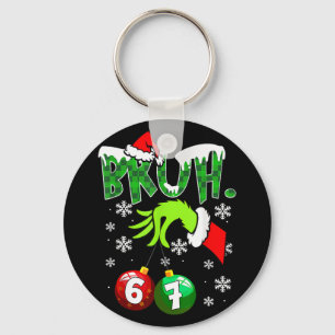 Chaveiro Piada Meme Bruh 6-7 Família Correspondente Natal S