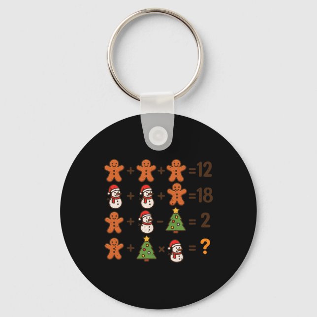 Chaveiro Piadas de Matemática 67 Ordem Operação Natal Matem (Frente)