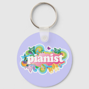 Chaveiro Pianista Retro Piano Presente