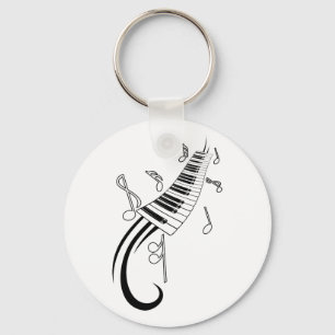Chaveiro Piano and Music Notes