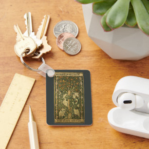 Chaveiro Pica-Pau de William Morris, Arte Textil Vintage