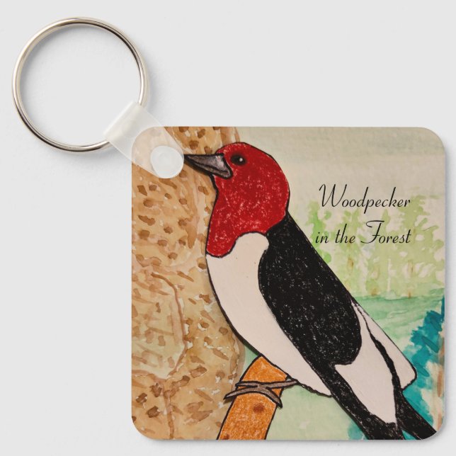 Chaveiro Pica-pau na Floresta (Frente)