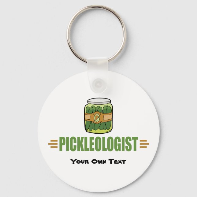 Chaveiro Pickle Engraçado PICKLEOLOGISTA (Frente)