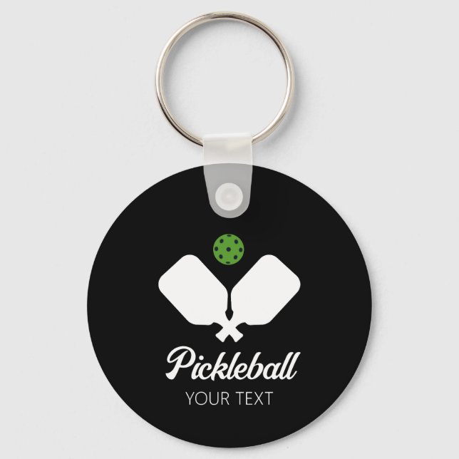 Chaveiro Pickleball com Paddles e Ball Personalizados (Frente)