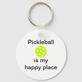 Chaveiro Pickleball É Meu Lugar Feliz