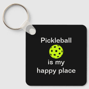 Chaveiro Pickleball É Minha Praça de Lugar Feliz