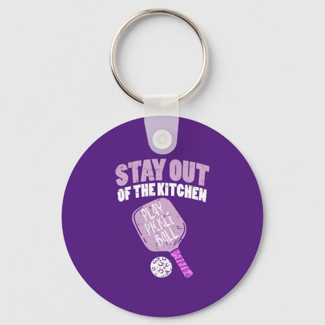 Chaveiro Pickleball - Fique Fora Da Cozinha (Frente)
