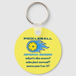 Chaveiro Pickleball Melhora a Memória Engraçado 