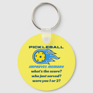 Chaveiro Pickleball Melhora a Memória Engraçado