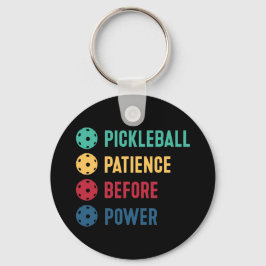 Chaveiro Pickleball: paciência antes do poder