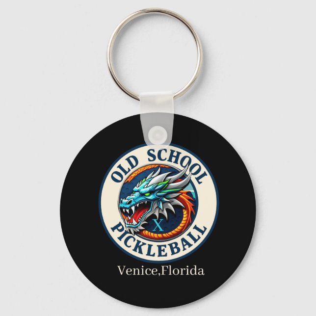 Chaveiro Pickleball Paddle -Dragon X Old School Pickleball  (Frente)