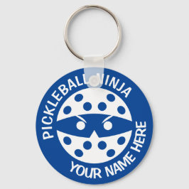 Chaveiro Pickleball personalizado Ninja 2 azul