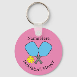 Chaveiro Pickleball Player Key Ring