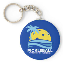 Pickleball Tropical Palm Tree Sun Seu Texto Person