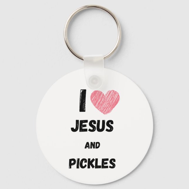 Chaveiro Pickles and Jesus Religious (Frente)