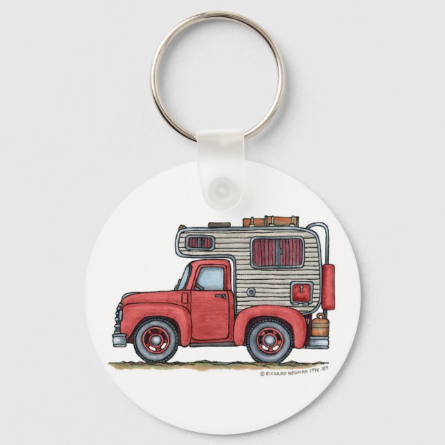 Chaveiro Pickup Truck Camper RV Key Chains (Frente)