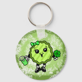 Chaveiro Picle do Dia de St Patty | Picles de Natal