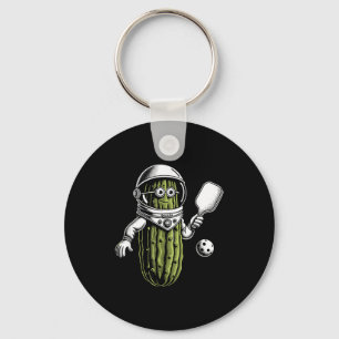 Chaveiro Picles astronauta espacial jogando pickleball picl