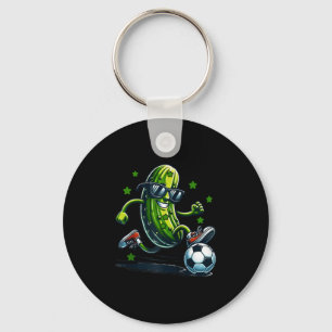 Chaveiro Picles engraçados de futebol com óculos de sol par