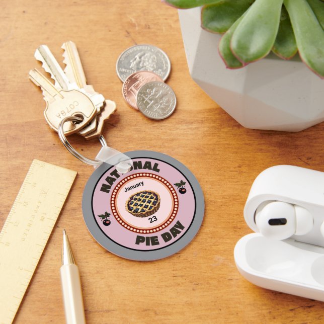 Chaveiro Pie de Cereja para o Dia Nacional da Pizza (Mesa)