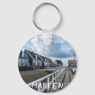 Chaveiro Píer de madeira em Marken, Países Baixos