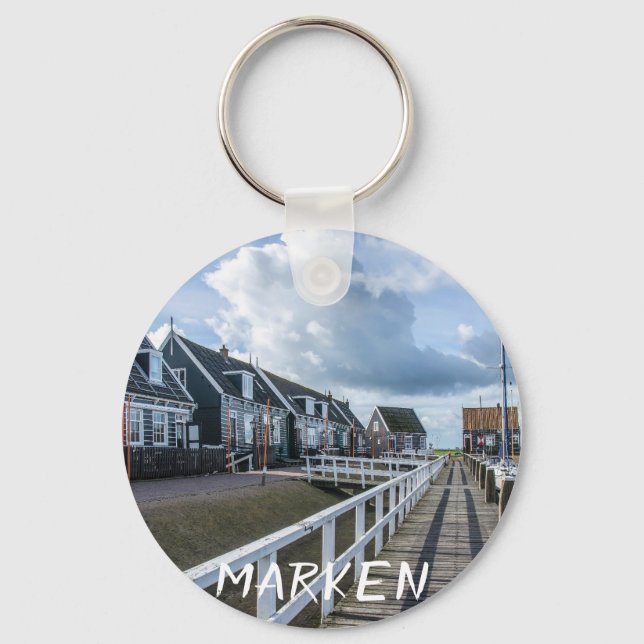 Chaveiro Píer de madeira em Marken, Países Baixos (Frente)